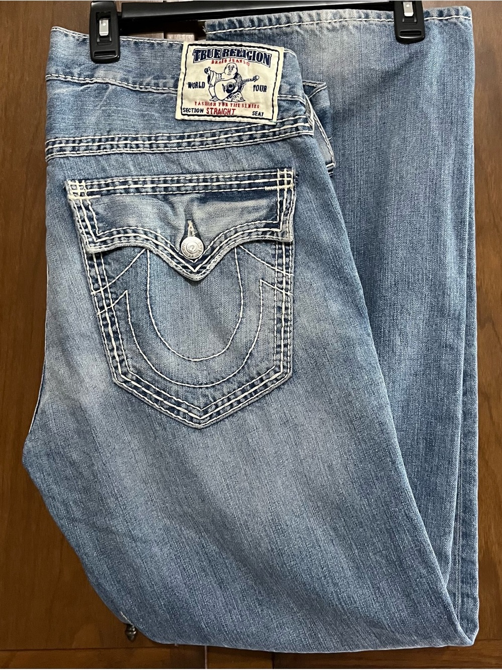 True Religion Light Blue Signature Pocket Jeans